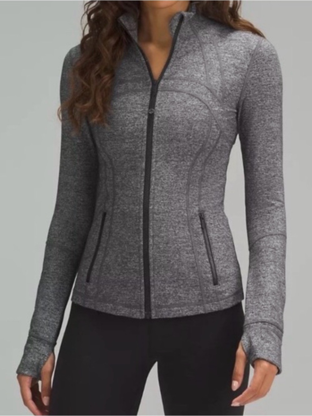 Lululemon Define Jacket Full Zip Up Heathered Grey size 4